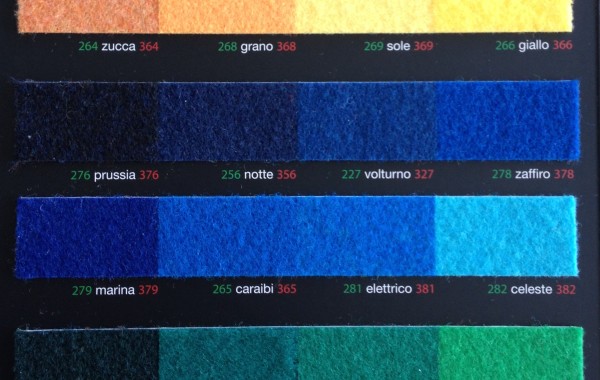 Cartella colori tappeti n. 2