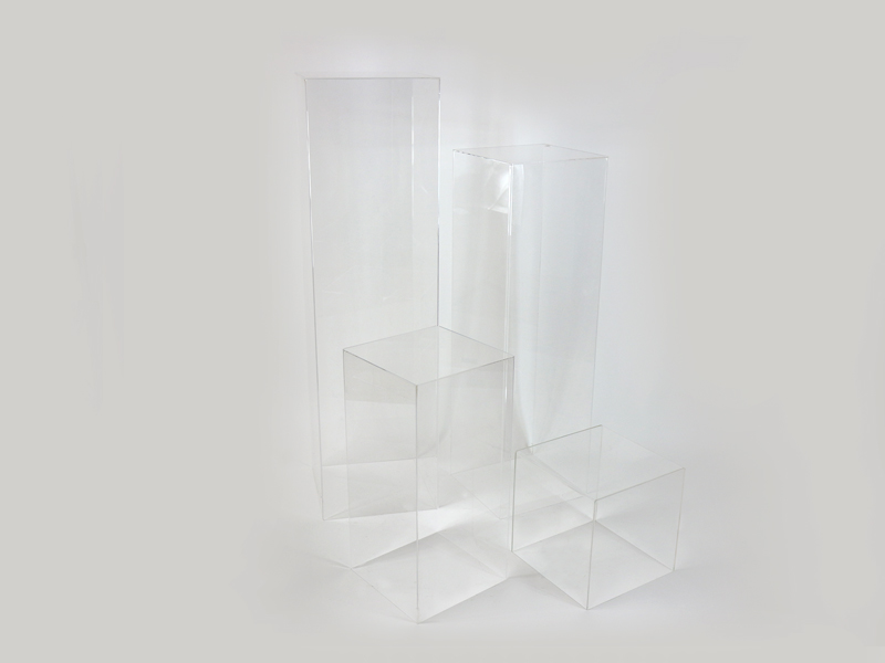 COLONNE DI PLEXIGLASS Misure: 30 D30X30 H30 - 60 D30X30 H60 - 100 D30X30 H  100 - 120 D33X33 H120 - Gallo DistribuzioniGallo Distribuzioni