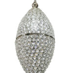 ART.1620950 LAMPADA OVALE CRYSTAL MISURE: H 46 cm E H 66 cm